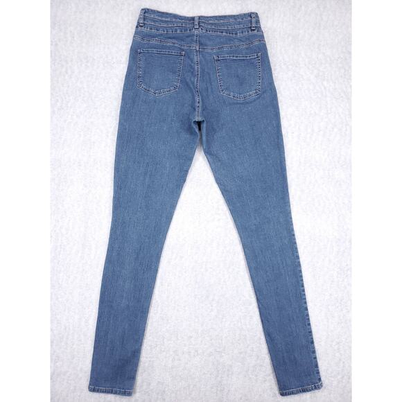 Alloy Apparel Tall Heidi Ultra High Rise Jeans Women Jr 16/37 Blue Skinny Sleek - Picture 3 of 13